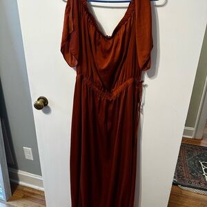 Bar III Strapless Rust Dress
